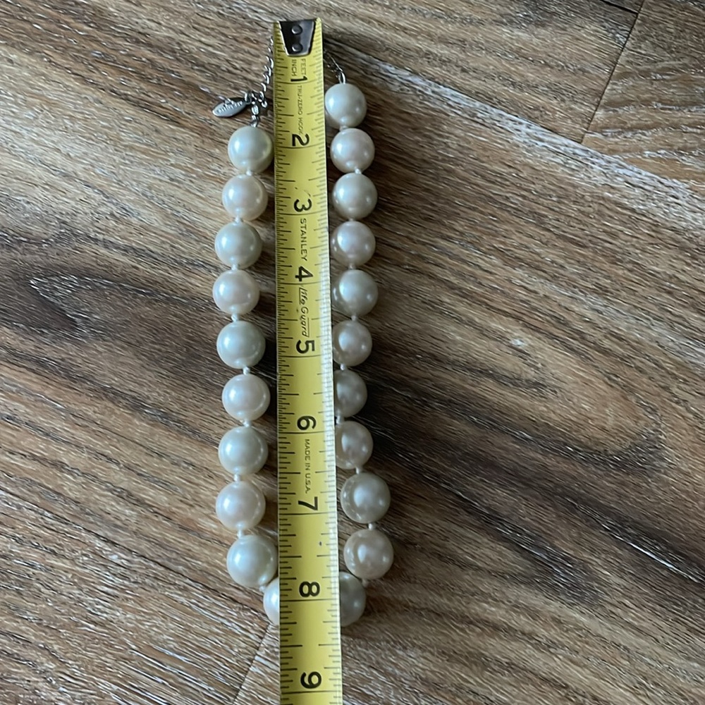 Ann Taylor Oversized Pearl Statement Necklace - image 2